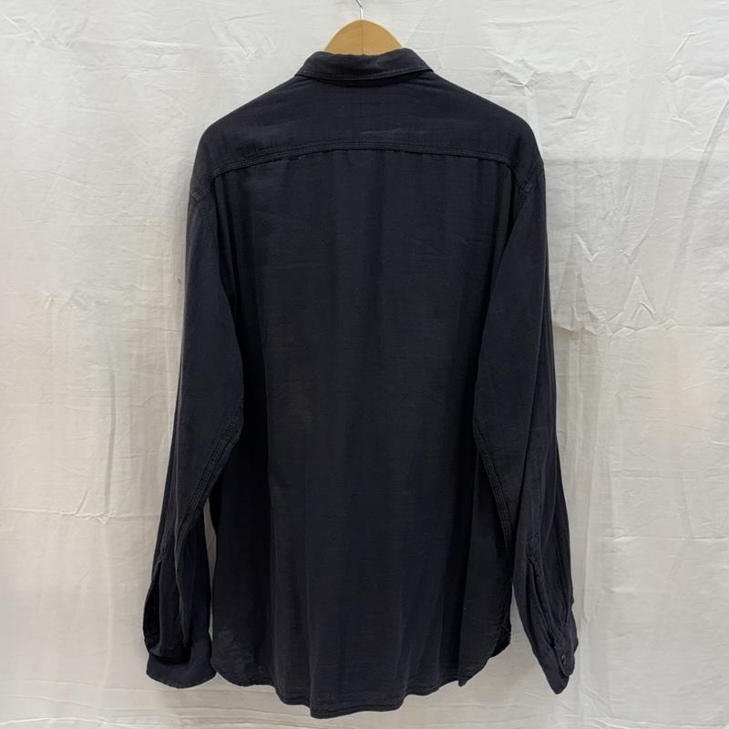 ポロラルフローレン POLO RALPH LAUREN シャツ、ブラウス 長袖 ワーク シャツ 長袖 ビッグサイズ L 黒 / ブラック / black メンズ USED 古着 中古 50166924