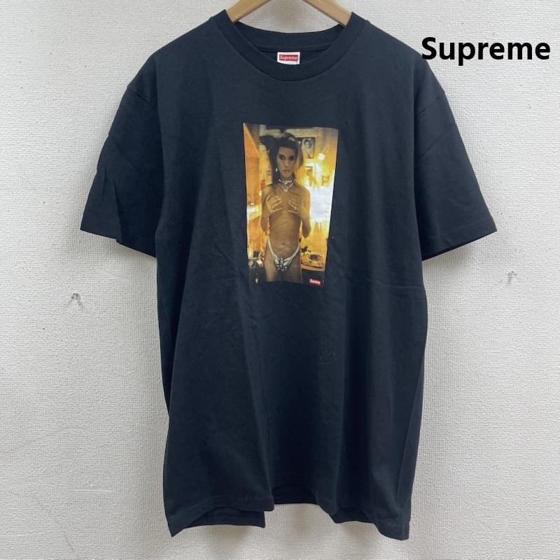 シュプリーム Supreme Tシャツ 半袖 USA製 18ss Nan Goldin Kim in Rhinestone Tee プリント Tシャツ M 黒 / ブラック / black メンズ USED 古着 中古 50166927