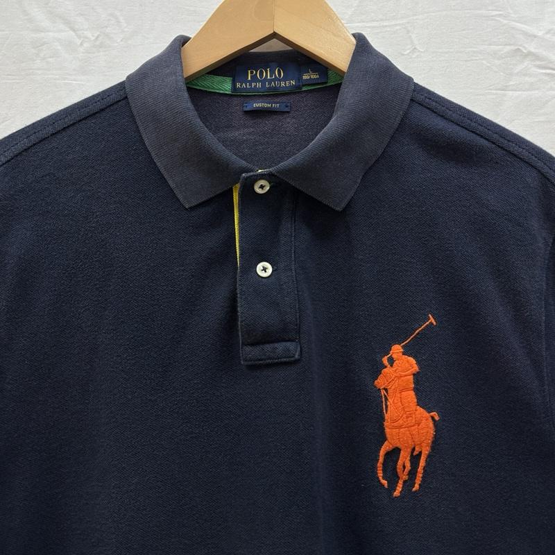 ポロラルフローレン POLO RALPH LAUREN ポロシャツ 半袖 ビッグポニー ナンバリング3 鹿の子 半袖 ポロシャツ L メンズ USED 古着 中古 50166928