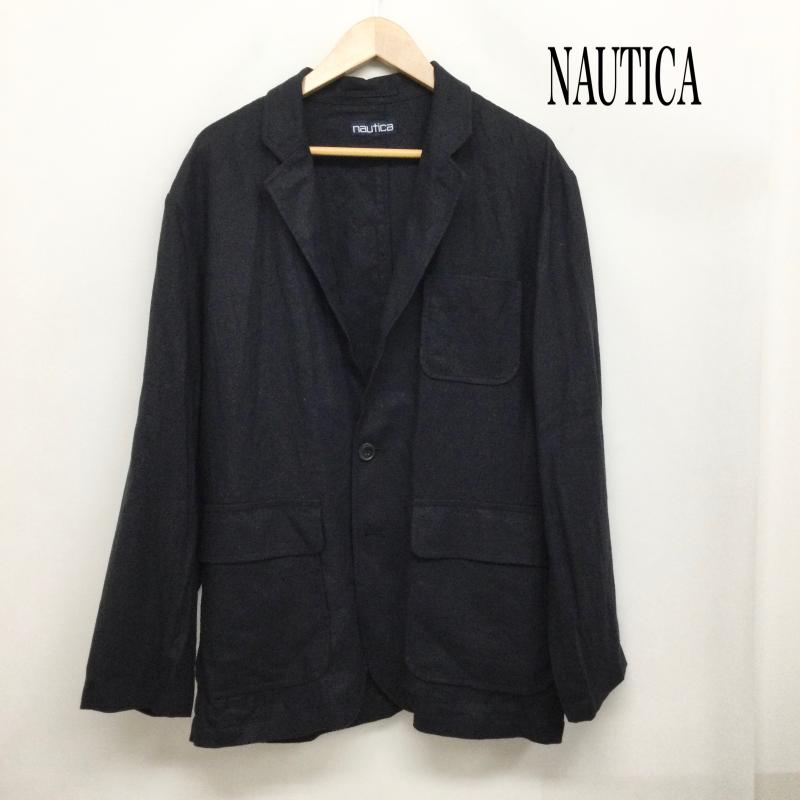 ノーティカ NAUTICA ジャケット、上着 ジャケット、ブレザー nautica 261-1541 レーヨン　麻　テーラードジャケット M 無地 紺 / ネイビー / navy メンズ USED 古着 中古 50166929