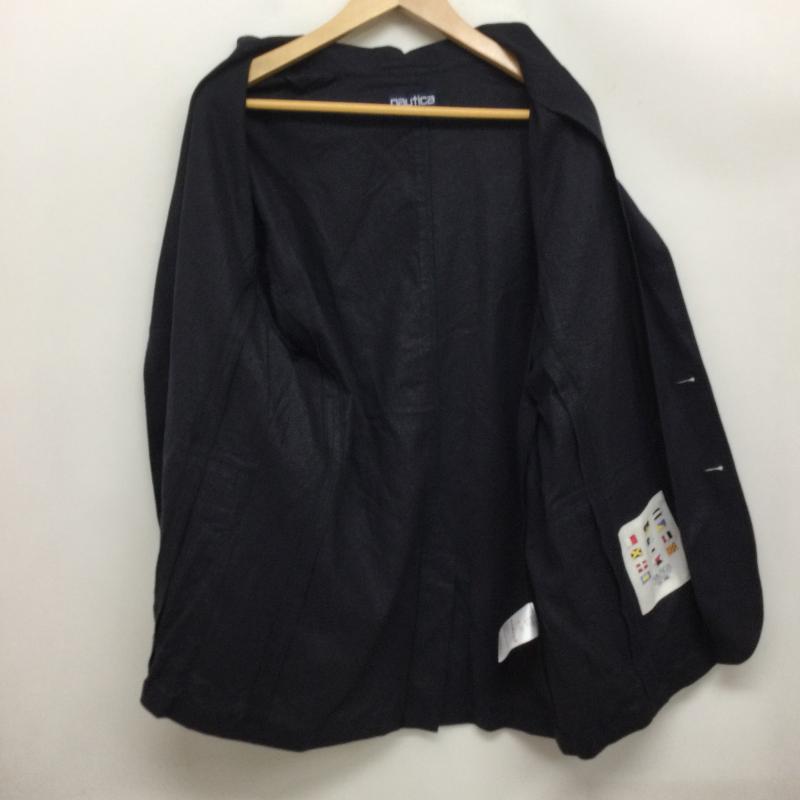 ノーティカ NAUTICA ジャケット、上着 ジャケット、ブレザー nautica 261-1541 レーヨン　麻　テーラードジャケット M 無地 紺 / ネイビー / navy メンズ USED 古着 中古 50166929