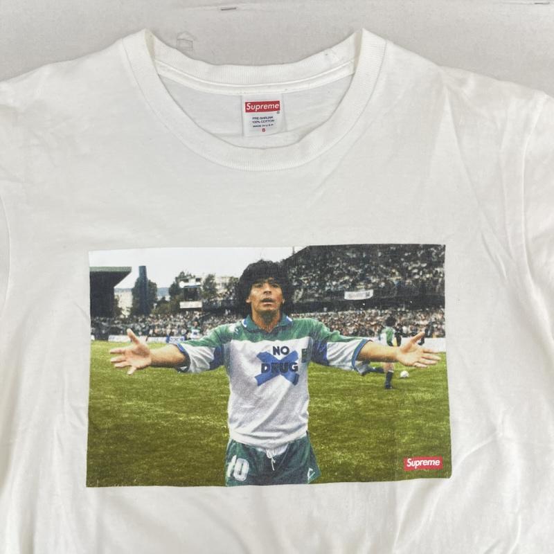 シュプリーム Supreme Tシャツ 半袖 24ss USA製 Maradona Tee ディエゴ・マラドーナ プリント Tシャツ S 白 / ホワイト / white メンズ USED 古着 中古 50166930