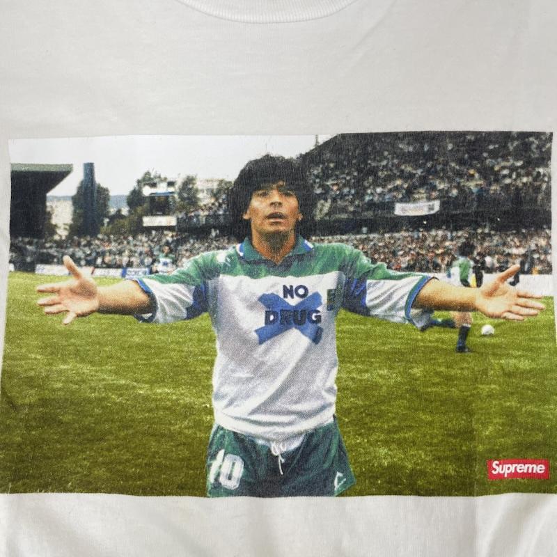 シュプリーム Supreme Tシャツ 半袖 24ss USA製 Maradona Tee ディエゴ・マラドーナ プリント Tシャツ S 白 / ホワイト / white メンズ USED 古着 中古 50166930