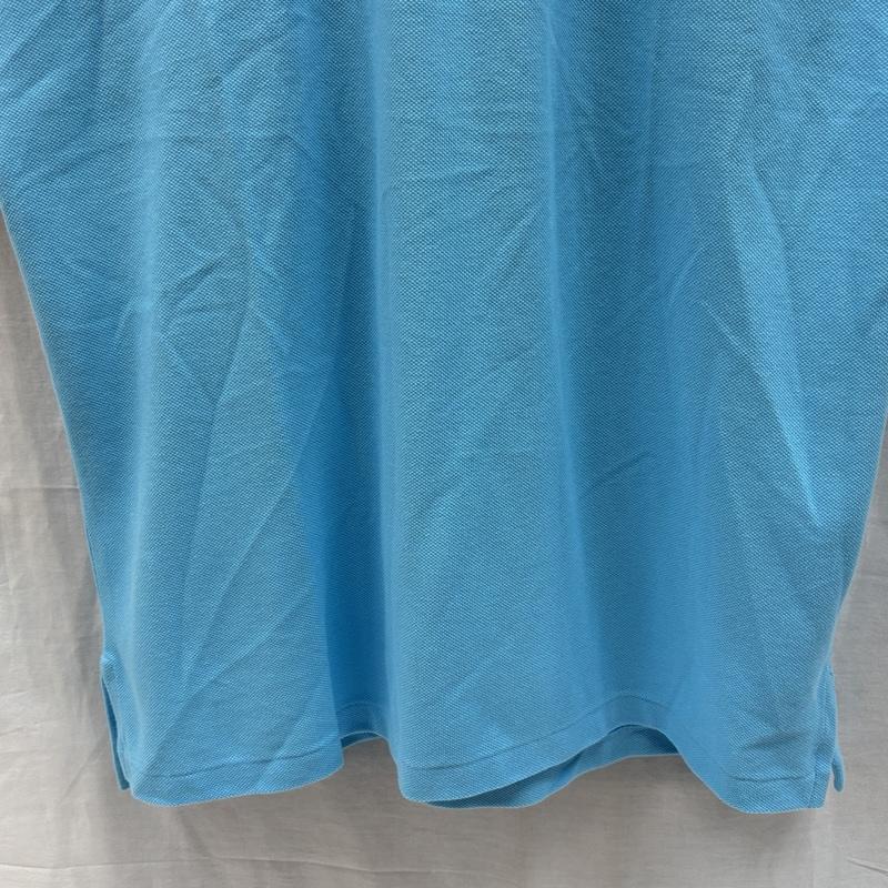 ポロラルフローレン POLO RALPH LAUREN ポロシャツ 半袖 ビッグポニー エンブレム ロゴ 鹿の子 半袖 ポロシャツ L 水色 / ライトブルー / メンズ USED 古着 中古 50166932