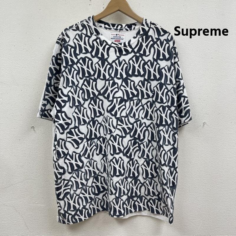 シュプリーム Supreme Tシャツ 半袖 21aw New York Yankees Airbrush S/S Top 総柄 Tシャツ L 白 / ホワイト / white メンズ USED 古着 中古 50166933