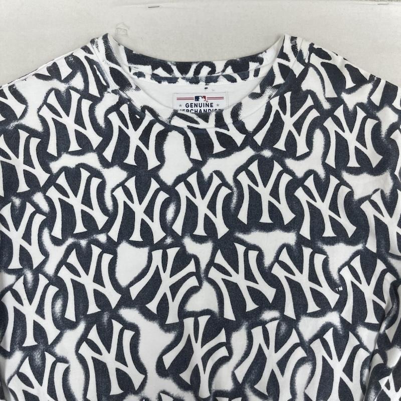 シュプリーム Supreme Tシャツ 半袖 21aw New York Yankees Airbrush S/S Top 総柄 Tシャツ L 白 / ホワイト / white メンズ USED 古着 中古 50166933