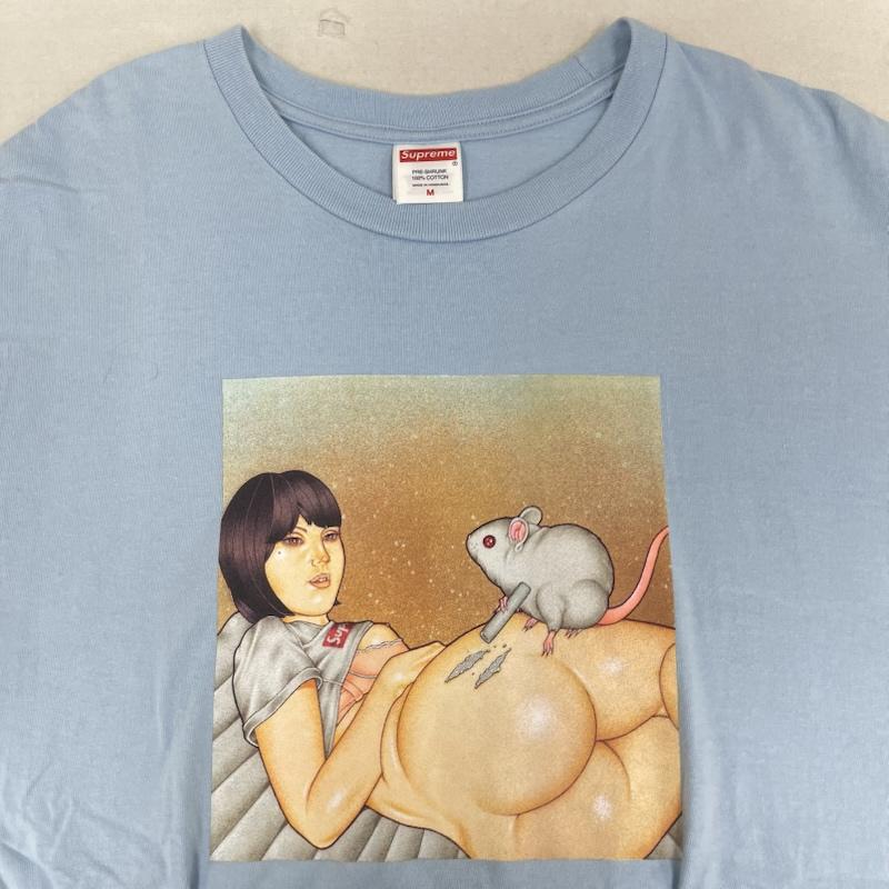 シュプリーム Supreme Tシャツ 半袖 John John Jesse コラボ Mouse Tee グラフィック プリント Tシャツ M 水色 / ライトブルー / メンズ USED 古着 中古 50166935