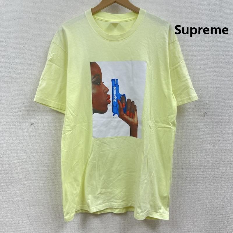 シュプリーム Supreme Tシャツ 半袖 USA製 21ss Water Pistol Tee グラフィック プリント Tシャツ L 薄緑 / ライトグリーン / メンズ USED 古着 中古 50166937