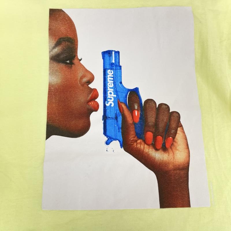 シュプリーム Supreme Tシャツ 半袖 USA製 21ss Water Pistol Tee グラフィック プリント Tシャツ L 薄緑 / ライトグリーン / メンズ USED 古着 中古 50166937