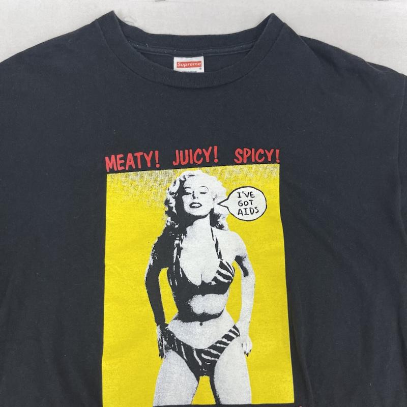 シュプリーム Supreme Tシャツ 半袖 USA製 11ss Juicy Tee マリリン・モンロー フォトグラフィック プリント Tシャツ M 黒 / ブラック / black メンズ USED 古着 中古 50166938