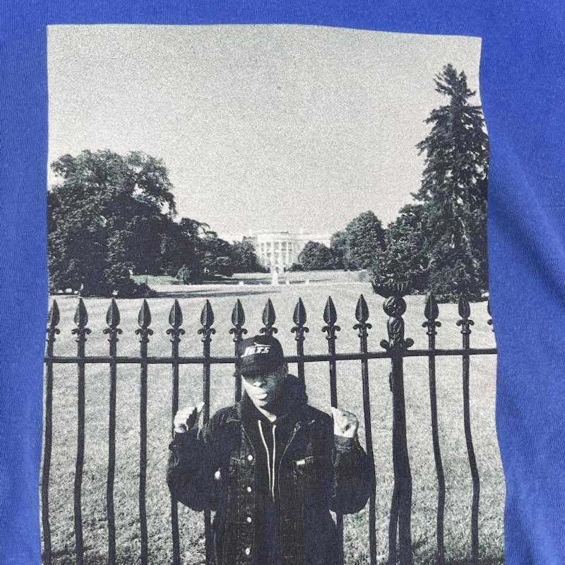シュプリーム Supreme Tシャツ 半袖 18ss UNDERCOVER × Public Enemy コラボ White House Tee プリント Tシャツ L 青 / ブルー / blue メンズ USED 古着 中古 50166939