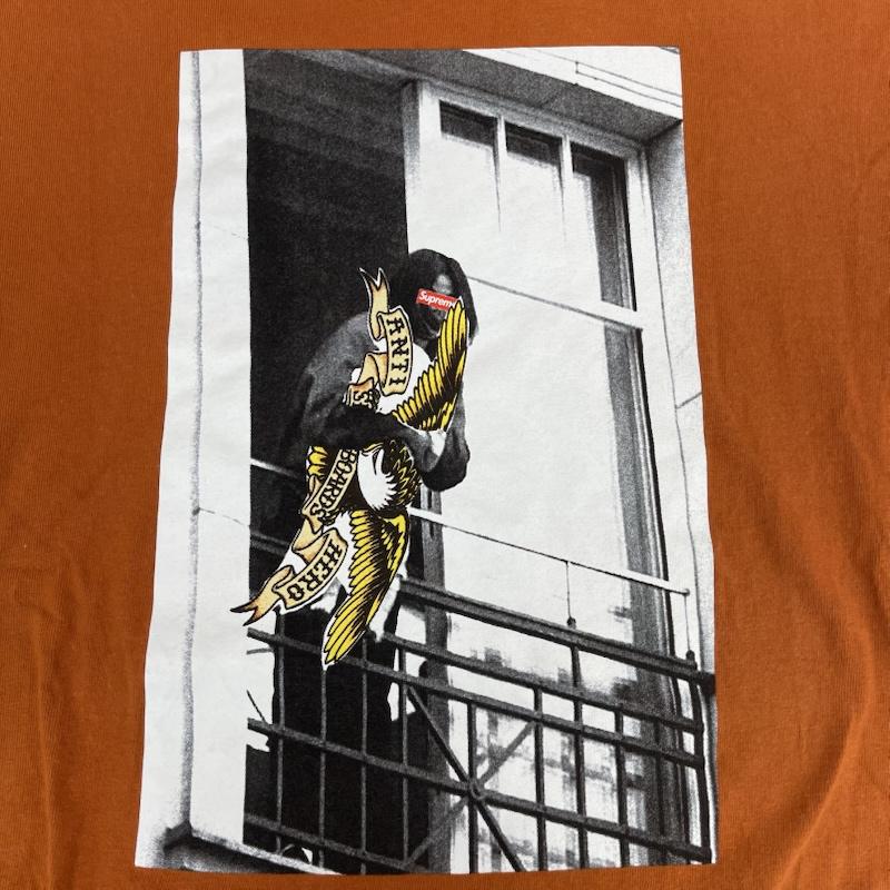 シュプリーム Supreme Tシャツ 半袖 USA製 20aw ANTIHERO コラボ Balcony Tee プリント Tシャツ M 茶 / ブラウン / brown メンズ USED 古着 中古 50166940