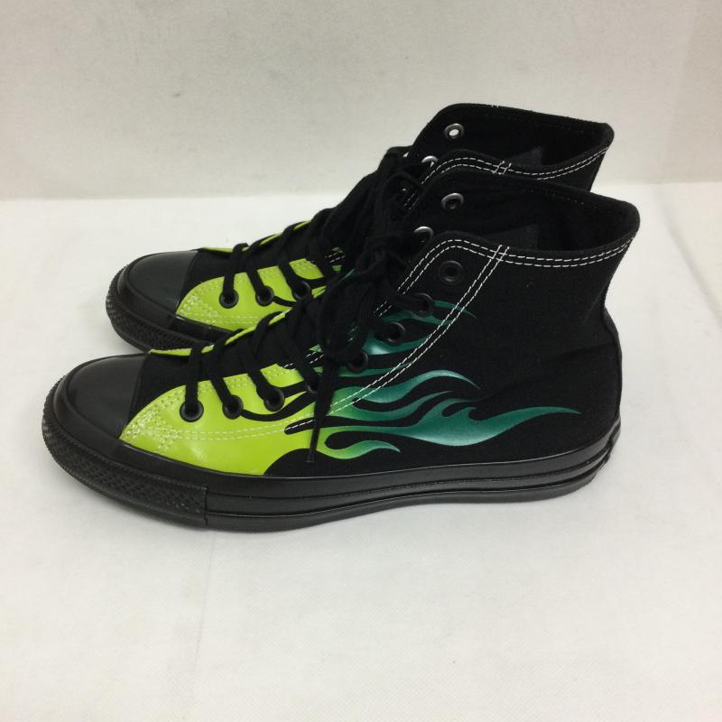 コンバース CONVERSE スニーカー スニーカー ALL STAR AGED IGNT HI ファイアー　フレイム　ハイカット 26.0cm 黒 / ブラック / black X 緑 / グリーン / green メンズ USED 古着 中古 50166941