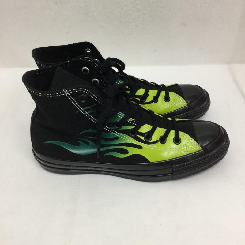 コンバース CONVERSE スニーカー スニーカー ALL STAR AGED IGNT HI ファイアー　フレイム　ハイカット 26.0cm 黒 / ブラック / black X 緑 / グリーン / green メンズ USED 古着 中古 50166941