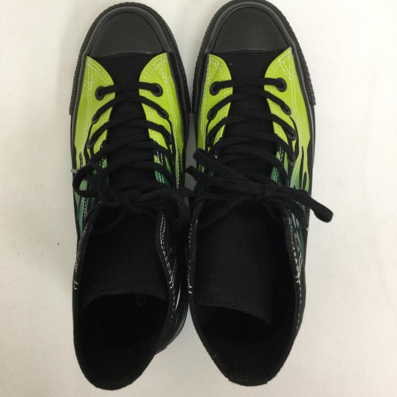 コンバース CONVERSE スニーカー スニーカー ALL STAR AGED IGNT HI ファイアー　フレイム　ハイカット 26.0cm 黒 / ブラック / black X 緑 / グリーン / green メンズ USED 古着 中古 50166941