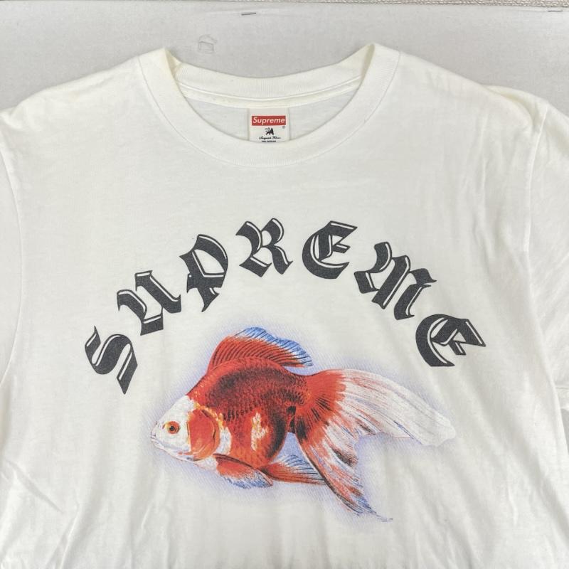 シュプリーム Supreme Tシャツ 半袖 USA製 16ss Sasquatchfabrix.コラボ Goldfish Tee プリント Tシャツ M 白 / ホワイト / white メンズ USED 古着 中古 50166942