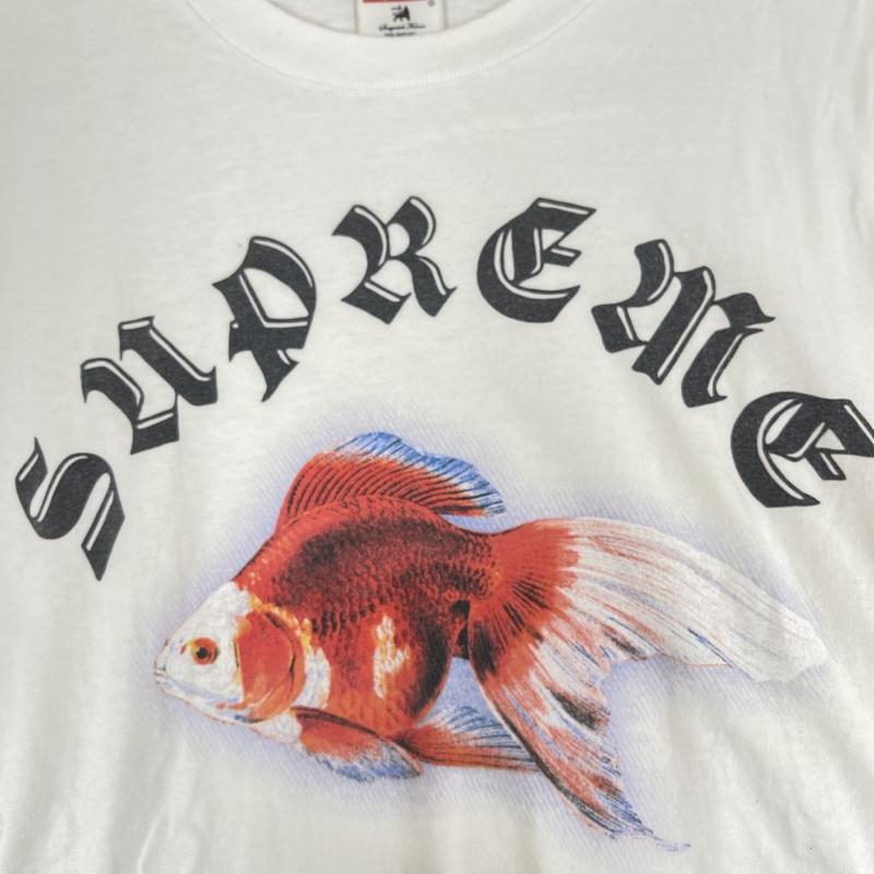 シュプリーム Supreme Tシャツ 半袖 USA製 16ss Sasquatchfabrix.コラボ Goldfish Tee プリント Tシャツ M 白 / ホワイト / white メンズ USED 古着 中古 50166942