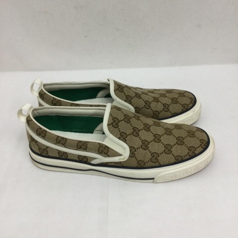 グッチ GUCCI スニーカー スニーカー GUCCI TENNIS 1977 GGキャンバス スリッポン 23.0cm 総柄 ベージュ / ベージュ / beige レディース USED 古着 中古 50166945