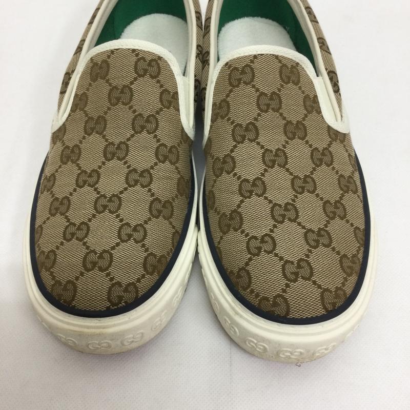 グッチ GUCCI スニーカー スニーカー GUCCI TENNIS 1977 GGキャンバス スリッポン 23.0cm 総柄 ベージュ / ベージュ / beige レディース USED 古着 中古 50166945