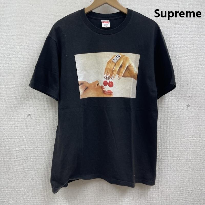 シュプリーム Supreme Tシャツ 半袖 USA製 20ss Cherries Tee チェリー フォト プリント Tシャツ カットソー M 黒 / ブラック / black メンズ USED 古着 中古 50166946