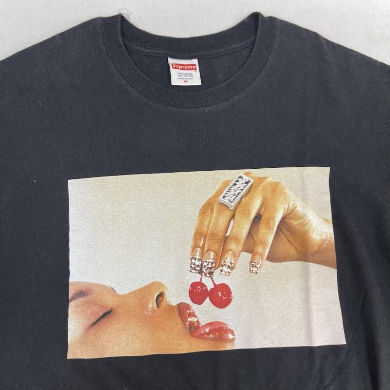 シュプリーム Supreme Tシャツ 半袖 USA製 20ss Cherries Tee チェリー フォト プリント Tシャツ カットソー M 黒 / ブラック / black メンズ USED 古着 中古 50166946