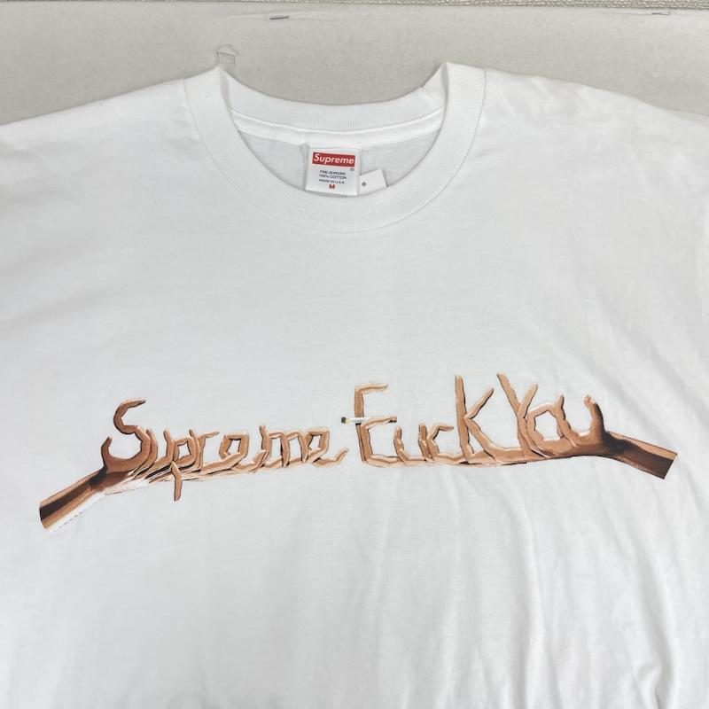 シュプリーム Supreme Tシャツ 半袖 USA製 18aw Fuck You Tee グラフィック ロゴ プリント Tシャツ カットソー M 白 / ホワイト / white メンズ USED 古着 中古 50166947