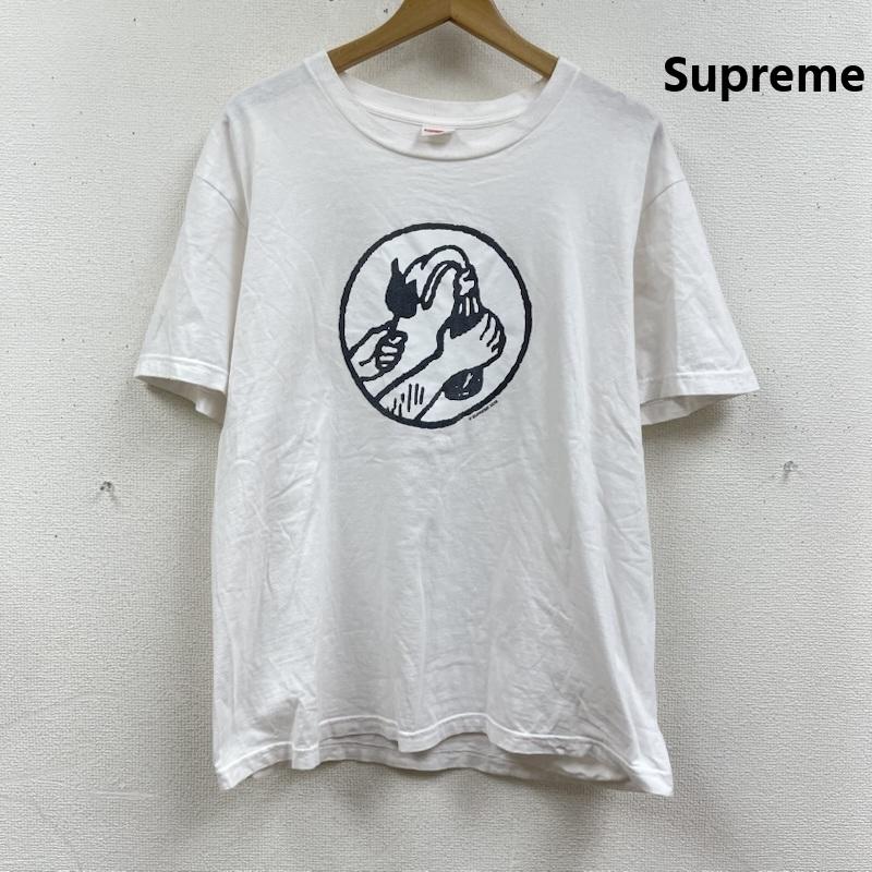 シュプリーム Supreme Tシャツ 半袖 USA製 18ss Molotov Tee モロトフ カクテル グラフィック プリント Tシャツ カットソー M 白 / ホワイト / white メンズ USED 古着 中古 50166948
