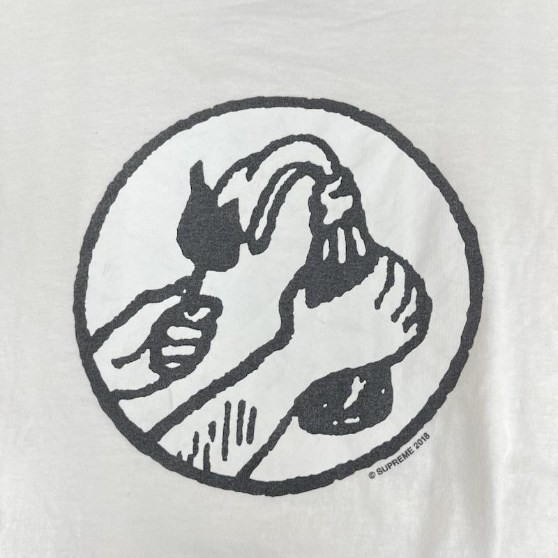 シュプリーム Supreme Tシャツ 半袖 USA製 18ss Molotov Tee モロトフ カクテル グラフィック プリント Tシャツ カットソー M 白 / ホワイト / white メンズ USED 古着 中古 50166948