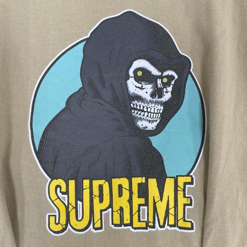 シュプリーム Supreme Tシャツ 半袖 USA製 23ss Reaper Tee リーパー スカル キャラクター プリント Tシャツ カットソー L 茶 / ブラウン / brown メンズ USED 古着 中古 50166949