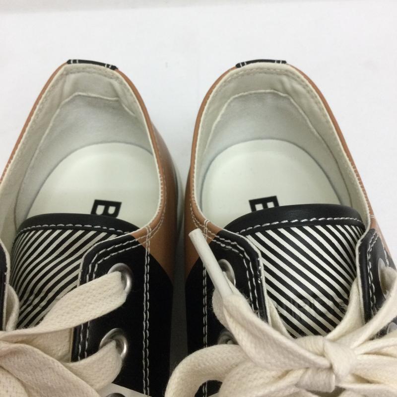 バーバリー BURBERRY スニーカー スニーカー burberry チェックプリントレザースニーカー UK：6 チェック 白 / ホワイト / white X 黒 / ブラック / black X 茶 / ブラウン / brown レディース USED 古着 中古 50166951