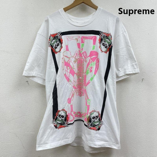 シュプリーム Supreme Tシャツ 半袖 クレイドル スカル ジーザス グラフィック プリント Tシャツ カットソー XL 白 / ホワイト / white メンズ USED 古着 中古 50166952