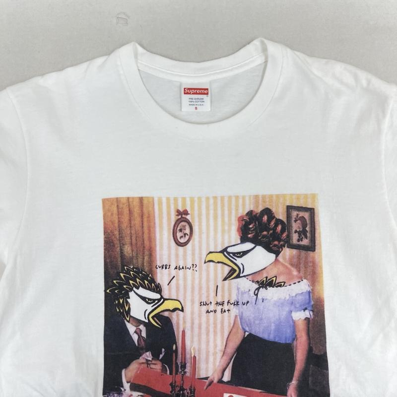 シュプリーム Supreme Tシャツ 半袖 USA製 20ss ANTIHERO Balcony Tee コラボ イーグル グラフィック フォト プリント Tシャツ S 白 / ホワイト / white メンズ USED 古着 中古 50166955
