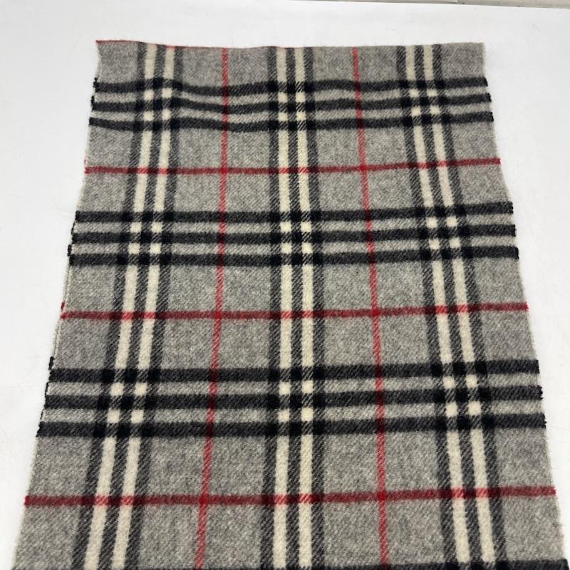 バーバリー BURBERRY マフラー マフラー ノバチェック ウール マフラー イングランド製 - 灰 / グレー / gray メンズ USED 古着 中古 50166962