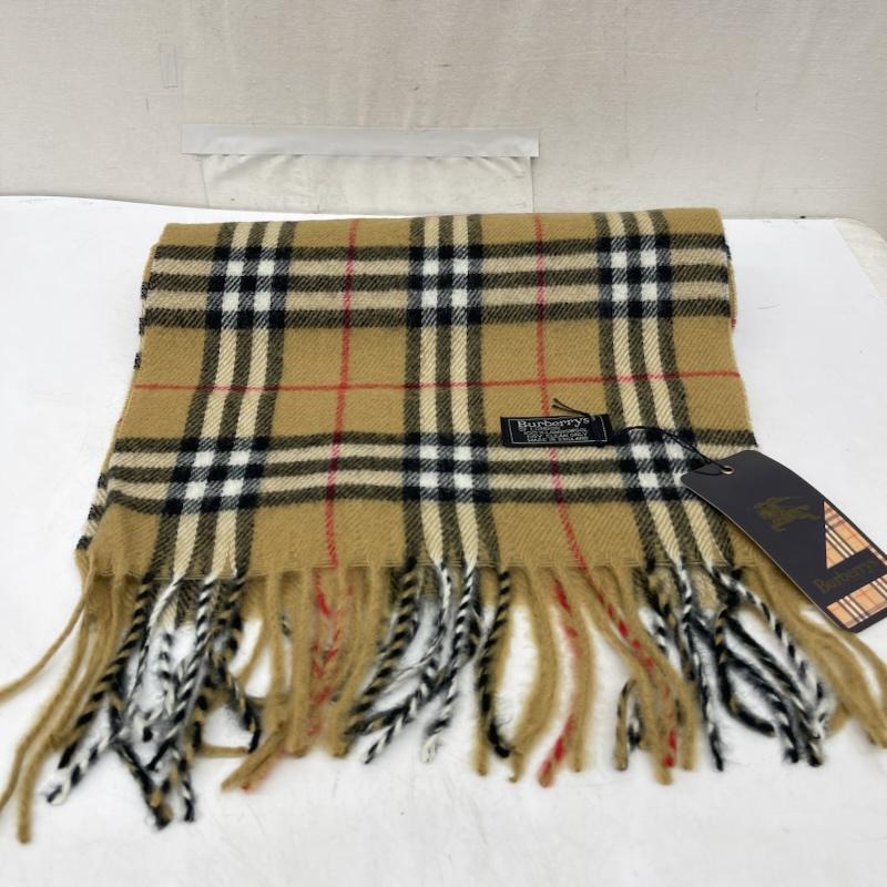 バーバリー BURBERRY マフラー マフラー カシミヤ カシミア 100％ ノバチェック マフラー イングランド製 - ベージュ / ベージュ / beige レディース USED 古着 中古 50166965