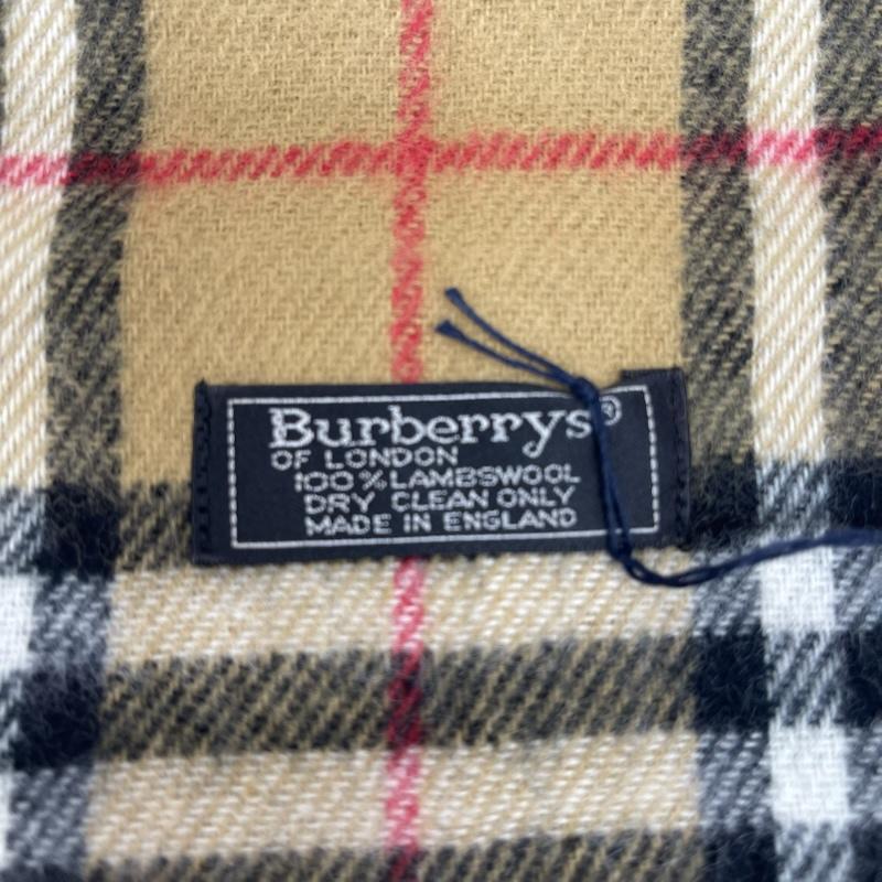 バーバリー BURBERRY マフラー マフラー カシミヤ カシミア 100％ ノバチェック マフラー イングランド製 - ベージュ / ベージュ / beige レディース USED 古着 中古 50166965