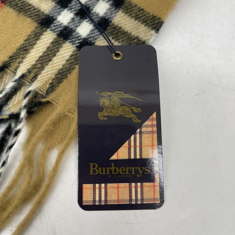 バーバリー BURBERRY マフラー マフラー カシミヤ カシミア 100％ ノバチェック マフラー イングランド製 - ベージュ / ベージュ / beige レディース USED 古着 中古 50166965