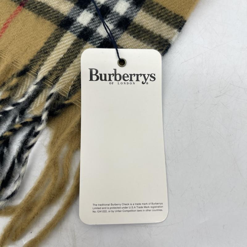 バーバリー BURBERRY マフラー マフラー カシミヤ カシミア 100％ ノバチェック マフラー イングランド製 - ベージュ / ベージュ / beige レディース USED 古着 中古 50166965