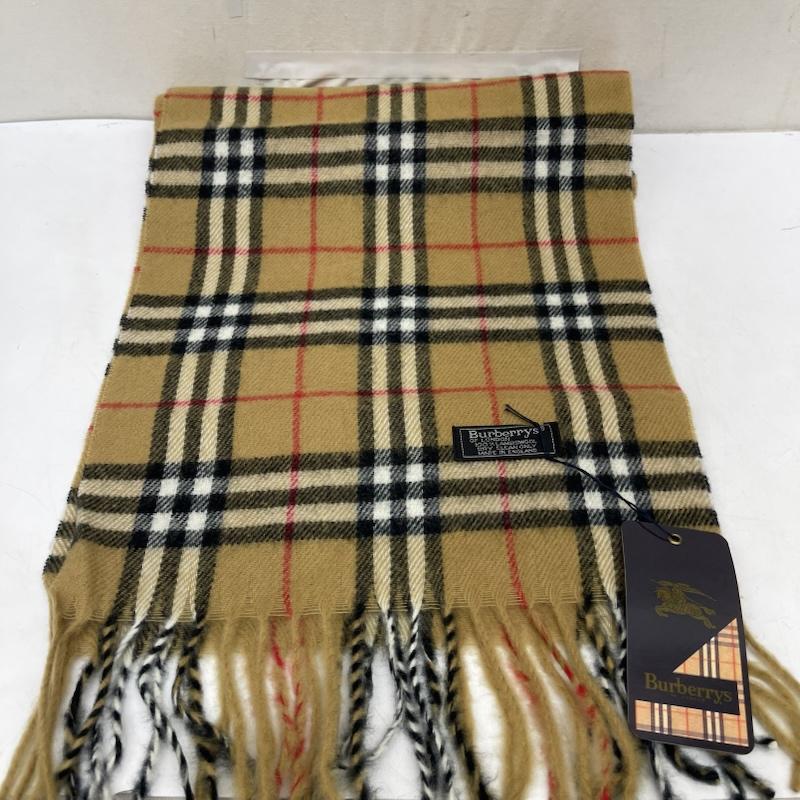 バーバリー BURBERRY マフラー マフラー カシミヤ カシミア 100％ ノバチェック マフラー イングランド製 - ベージュ / ベージュ / beige レディース USED 古着 中古 50166965