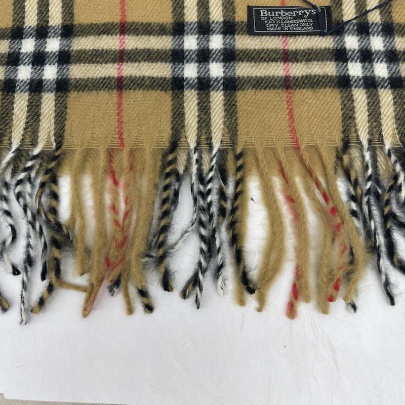 バーバリー BURBERRY マフラー マフラー カシミヤ カシミア 100％ ノバチェック マフラー イングランド製 - ベージュ / ベージュ / beige レディース USED 古着 中古 50166965