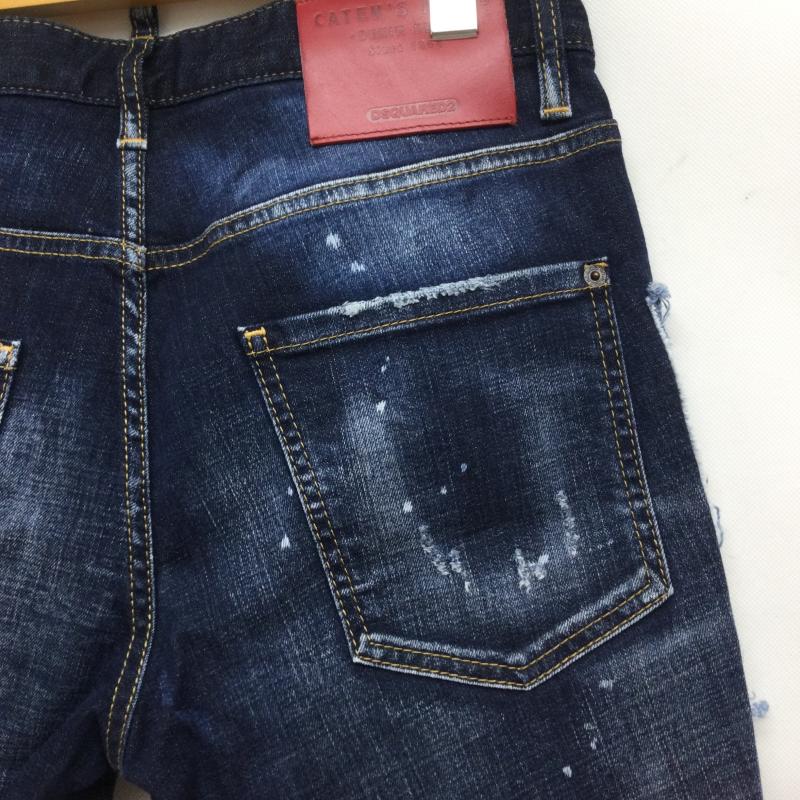 ディースクエアード2 DSQUARED2 パンツ デニム、ジーンズ dsquared2 デニム 再構築　ダメージ　ペンキ加工 44 インディゴ / インディゴ / Indigo メンズ USED 古着 中古 50166966