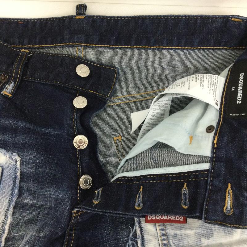 ディースクエアード2 DSQUARED2 パンツ デニム、ジーンズ dsquared2 デニム 再構築　ダメージ　ペンキ加工 44 インディゴ / インディゴ / Indigo メンズ USED 古着 中古 50166966