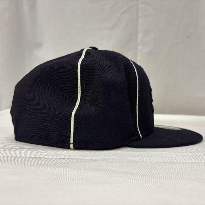 シュプリーム Supreme 帽子 キャップ × NEW ERA 59FIFTY Box Logo Piping ボックスロゴ パイピング ベースボールキャップ - ロゴ、文字 紺 / ネイビー / navy メンズ USED 古着 中古 50166968