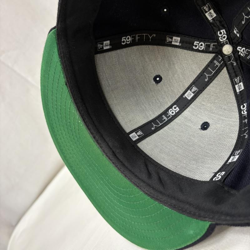 シュプリーム Supreme 帽子 キャップ × NEW ERA 59FIFTY Box Logo Piping ボックスロゴ パイピング ベースボールキャップ - ロゴ、文字 紺 / ネイビー / navy メンズ USED 古着 中古 50166968