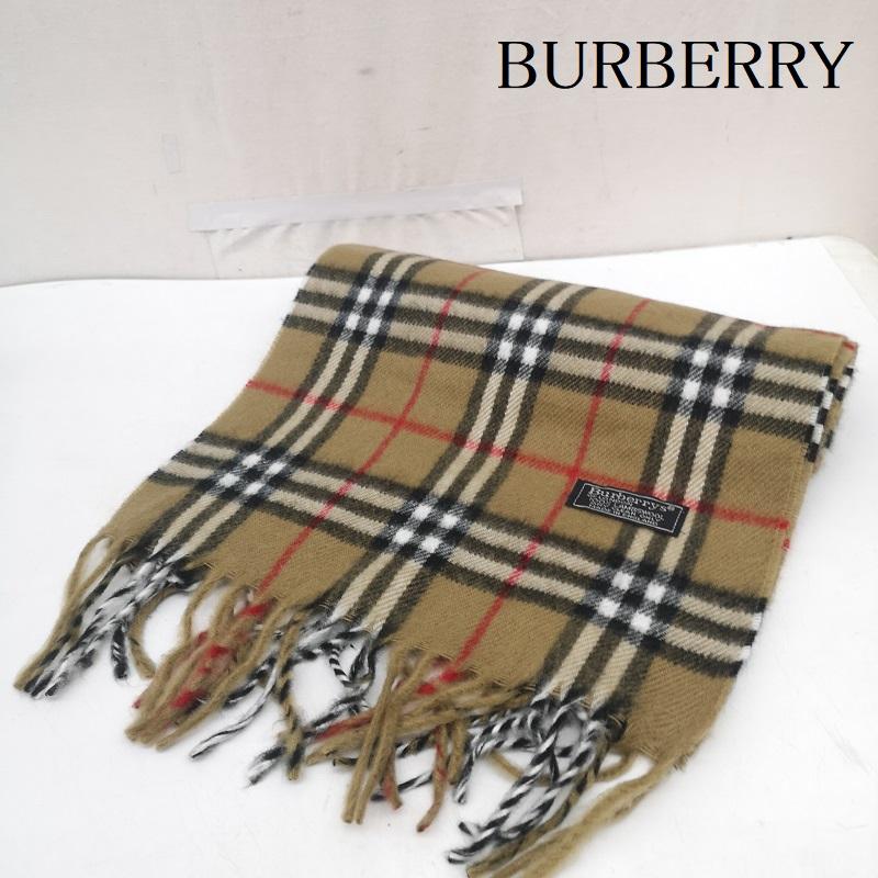 バーバリー BURBERRY マフラー マフラー ノバチェック ウール マフラー イングランド製 - ベージュ / ベージュ / beige レディース USED 古着 中古 50166975