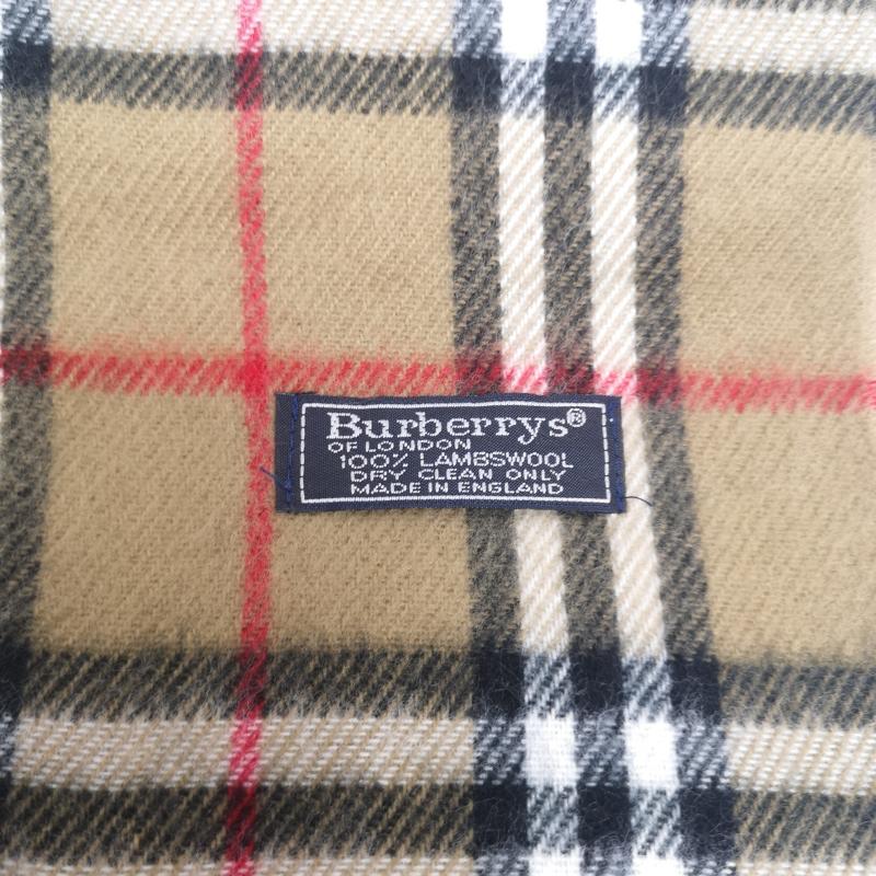 バーバリー BURBERRY マフラー マフラー ノバチェック ウール マフラー イングランド製 - ベージュ / ベージュ / beige レディース USED 古着 中古 50166975