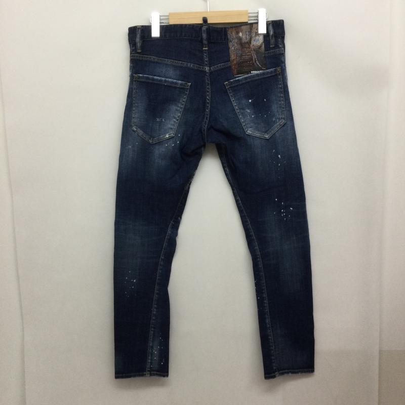 ディースクエアード2 DSQUARED2 パンツ デニム、ジーンズ dsquared2 デニム ダメージ　ペンキ加工 46 インディゴ / インディゴ / Indigo メンズ USED 古着 中古 50166976