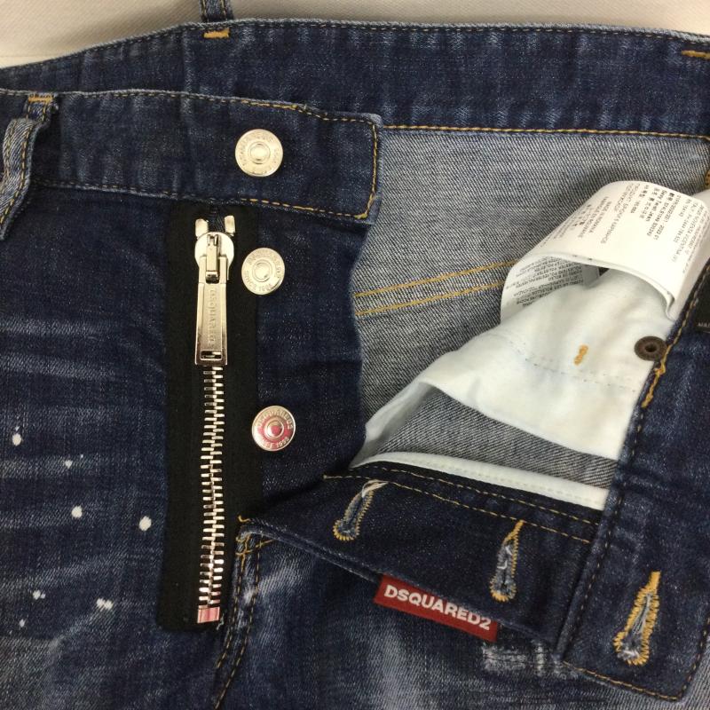 ディースクエアード2 DSQUARED2 パンツ デニム、ジーンズ dsquared2 デニム ダメージ　ペンキ加工 46 インディゴ / インディゴ / Indigo メンズ USED 古着 中古 50166976