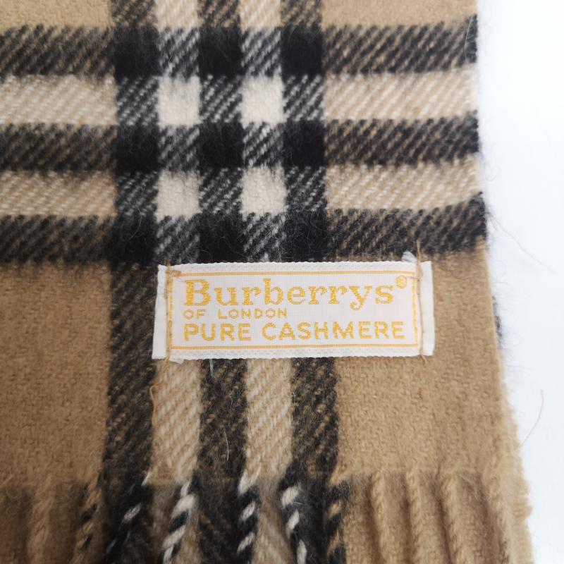 バーバリー BURBERRY マフラー マフラー カシミヤ カシミア 100％ ノバチェック マフラー - ベージュ / ベージュ / beige レディース USED 古着 中古 50166977