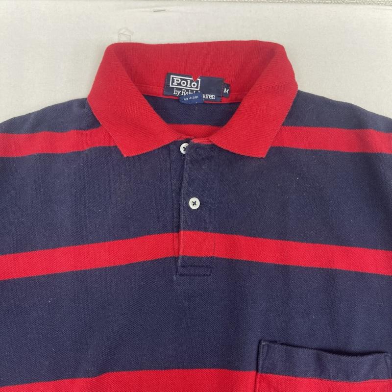 ポロバイラルフローレン Polo by RALPH LAUREN ポロシャツ 半袖 ボーダー 半袖 ポケット ポロシャツ カットソー M マルチカラー / マルチカラー / multicolor メンズ USED 古着 中古 50166978