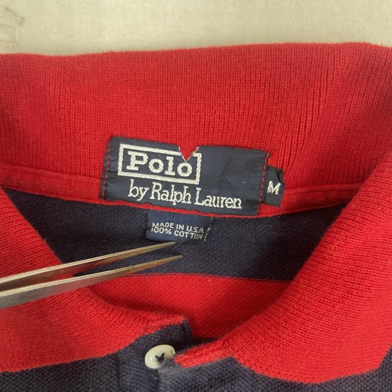 ポロバイラルフローレン Polo by RALPH LAUREN ポロシャツ 半袖 ボーダー 半袖 ポケット ポロシャツ カットソー M マルチカラー / マルチカラー / multicolor メンズ USED 古着 中古 50166978